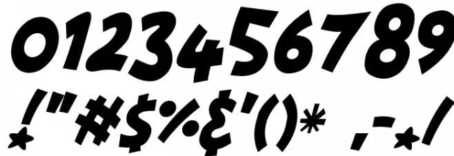 Starshines Italic Font OTHER CHARS