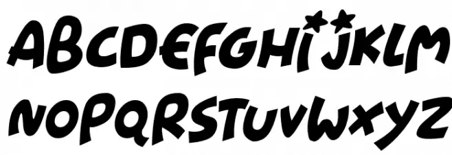 Starshines Italic Шрифта ВЕРХНИЙ
