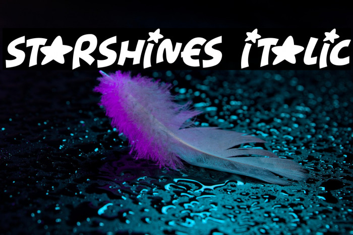 Starshines Italic Example 3