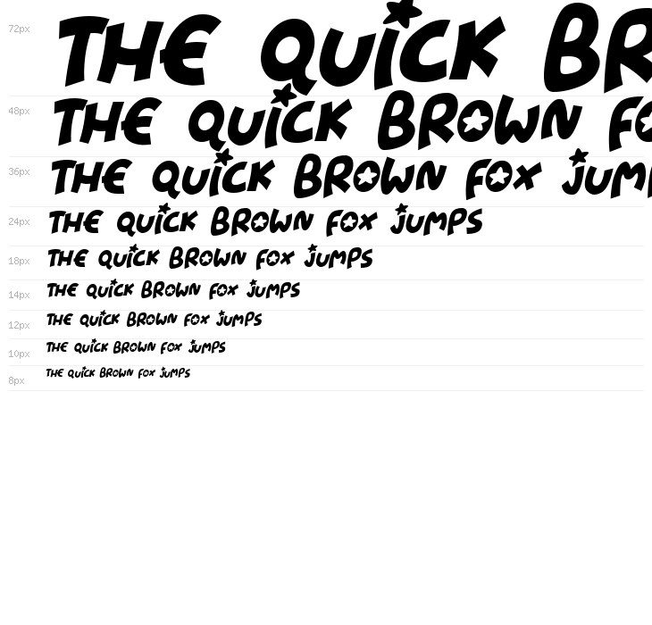 Starshines Italic Waterfall