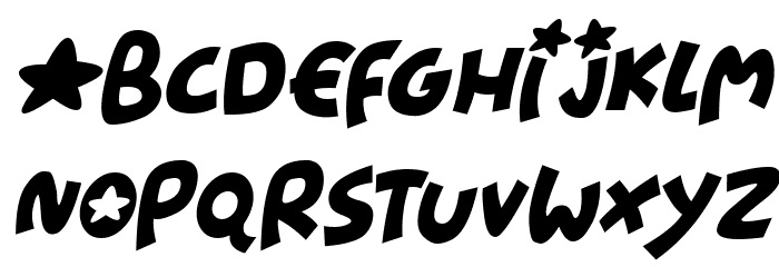 Starshines Italic 字体 小写