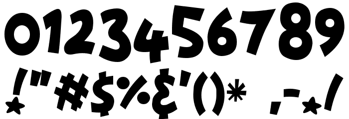 Starshines Font OTHER CHARS