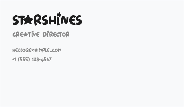 Starshines Business Card