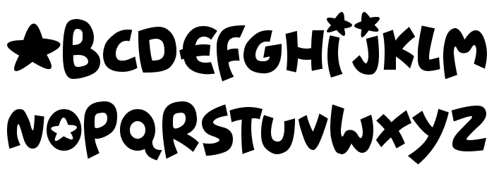 Starshines Font LOWERCASE