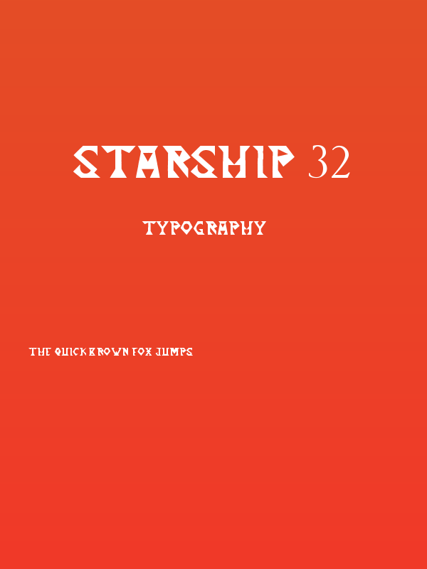 Starship 32 Poster