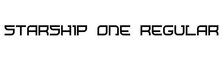 Starship One Regular Font