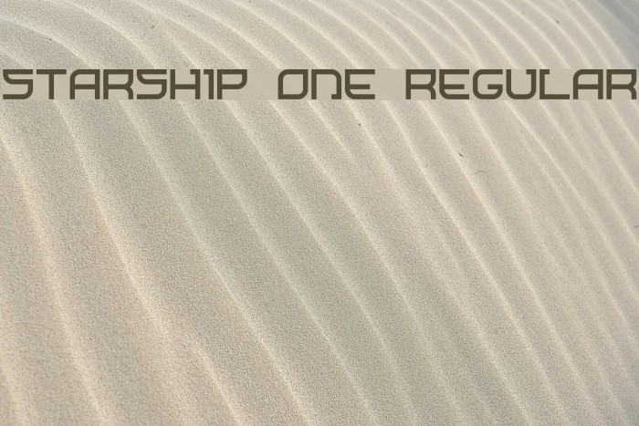 Starship One Regular Font examples