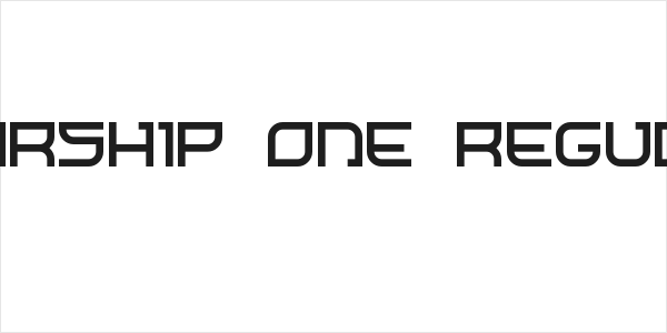 Starship One Regular Logo