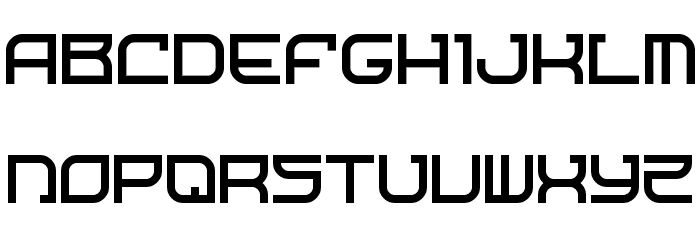 Starship One Regular Font LOWERCASE
