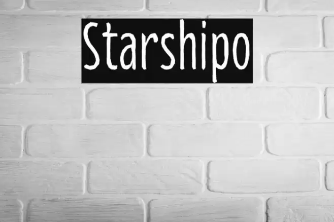 Starshipo Font examples