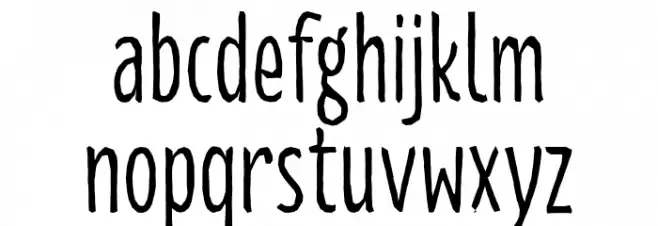 Starshipo Schriftart Kleinbuchstaben