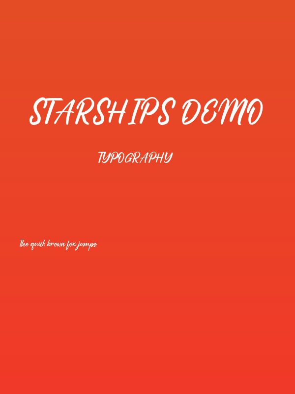 Starships DEMO Poster