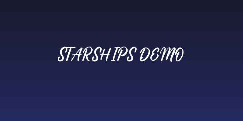 Starships DEMO Social Header