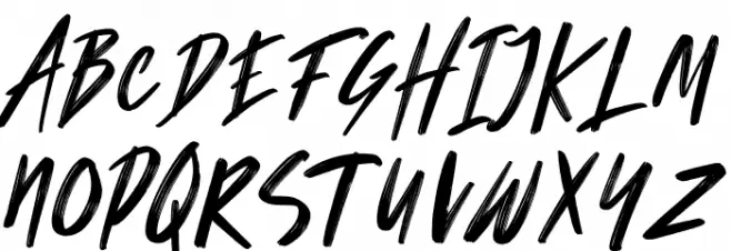 Starshy Regular Schriftart Groß