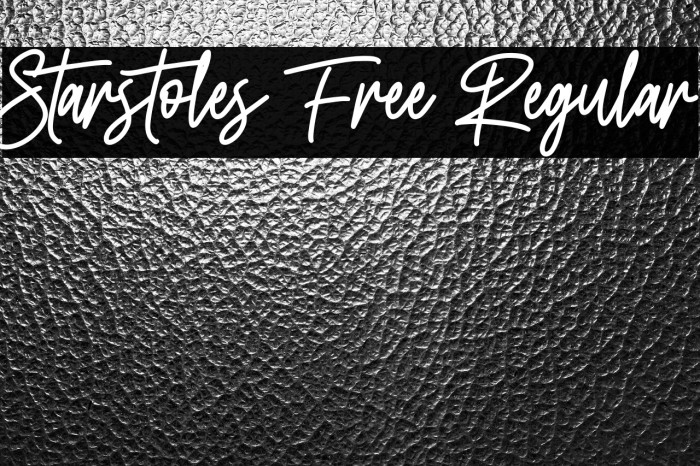 Starstoles Free Regular Example 3