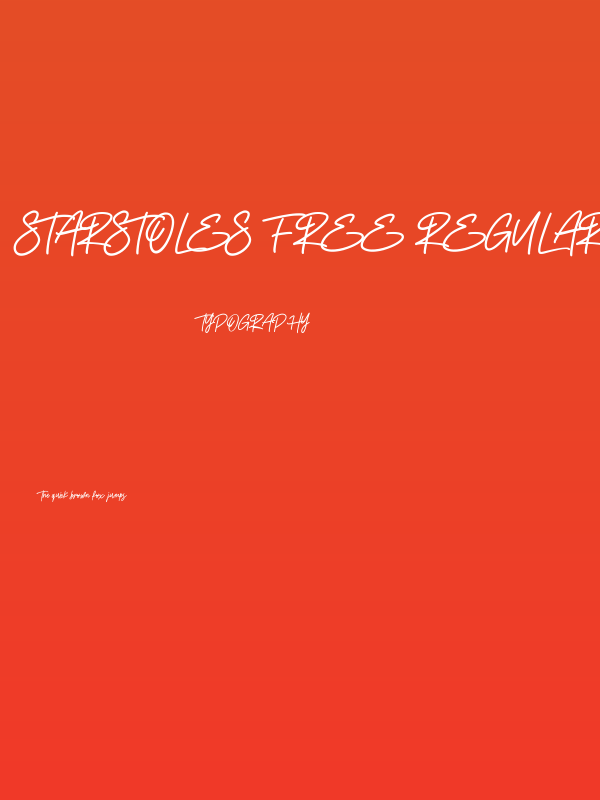 Starstoles Free Regular Poster