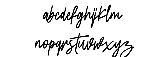 Starstoles Free Regular Font LOWERCASE