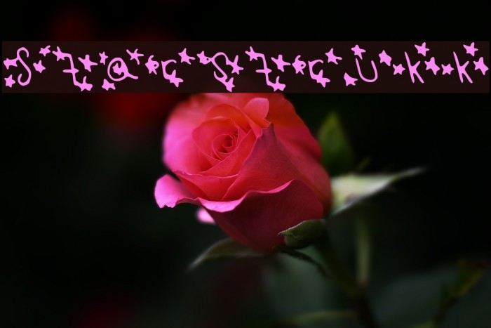 Starstrukk Font examples