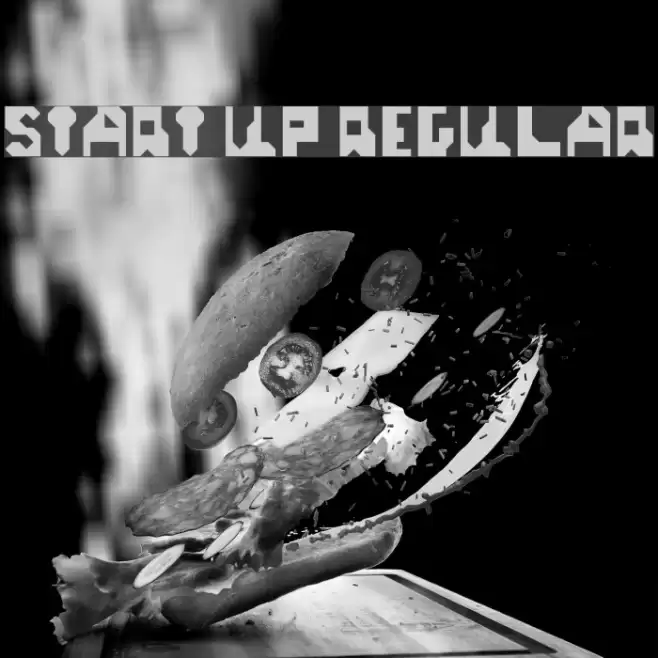 Start Up Regular Font examples