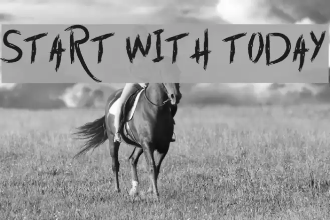 Start with Today Font examples