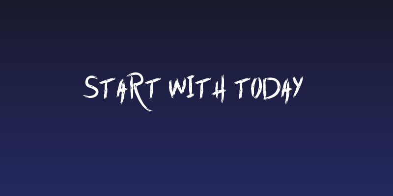 Start with Today Social Header