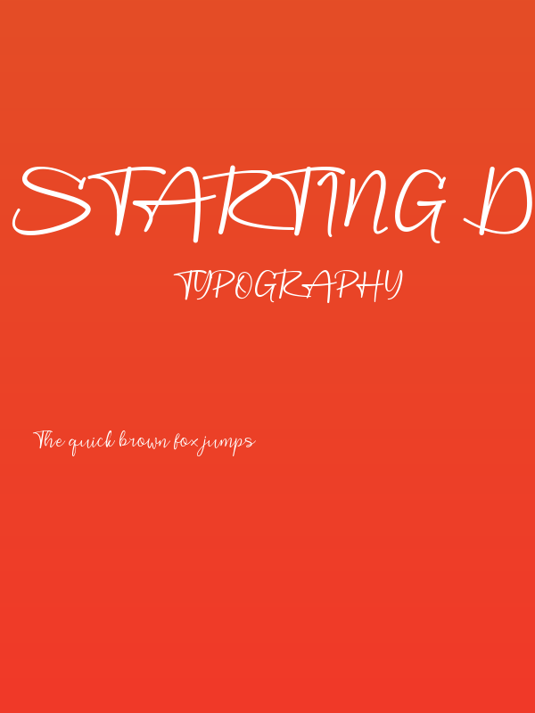 Starting DEMO Poster