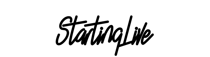 Starting Live  font caratteri gratis