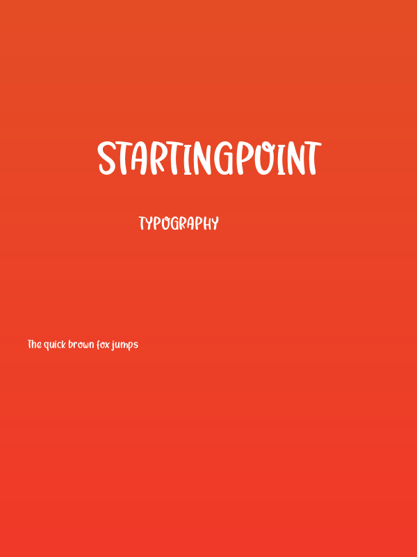 StartingPoint Poster