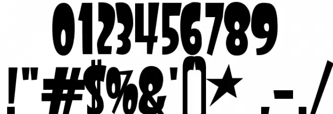 StartlingFont Font OTHER CHARS