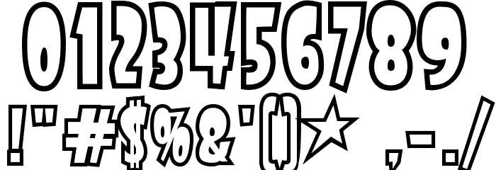 StartlingFontOpen Font OTHER CHARS