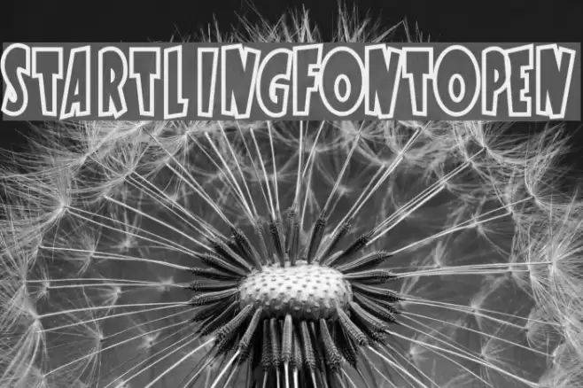 StartlingFontOpen Font examples