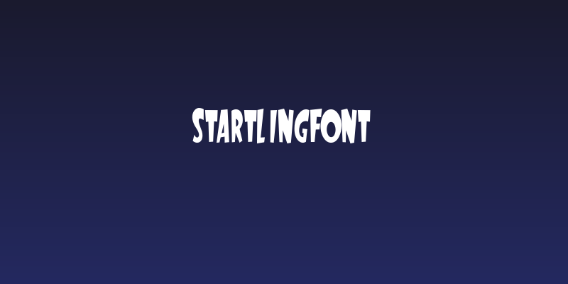 StartlingFont Social Header