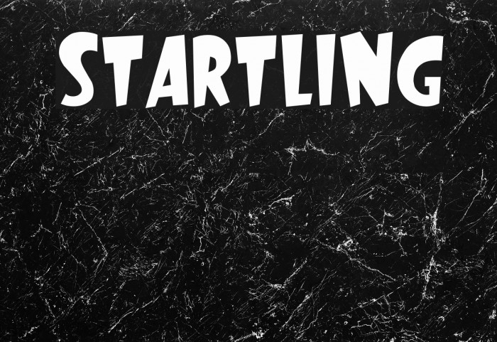 Startling Font examples