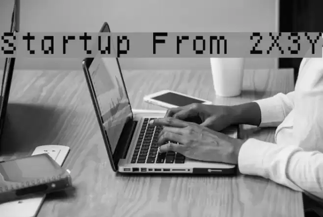 Startup From 2X3Y Font examples