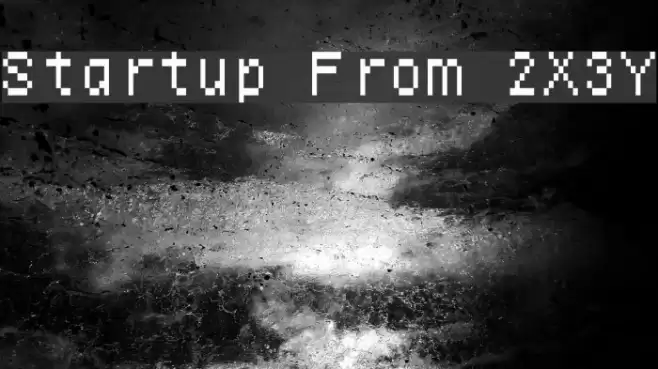 Startup From 2X3Y Font examples