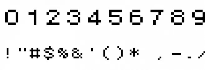 Startup From Raw Font OTHER CHARS