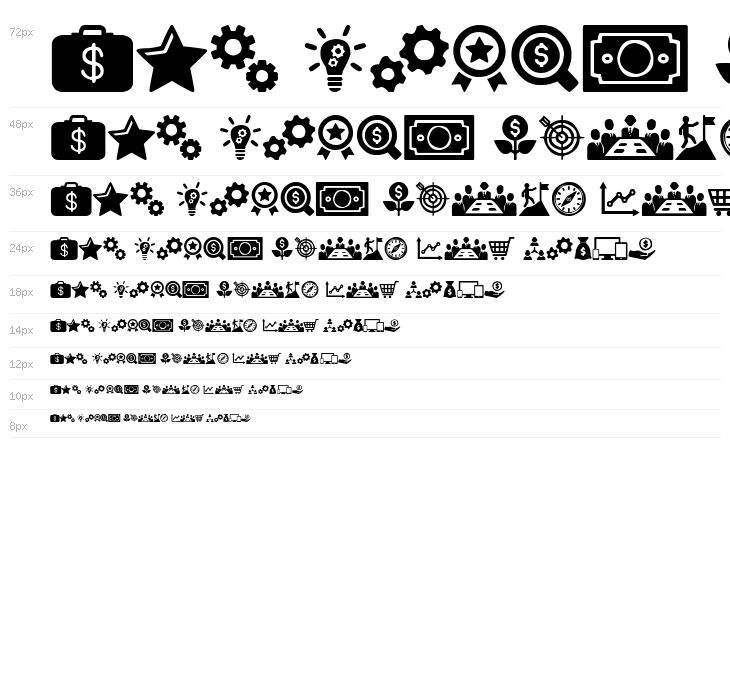 Startup Icons Waterfall