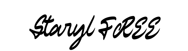 Staryl FREE  les polices de caractères gratuit tlcharger