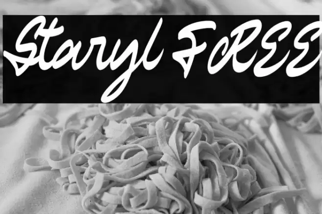 Staryl FREE Font examples