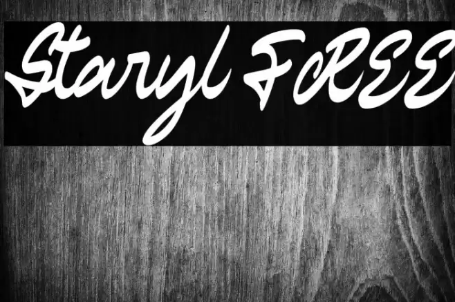 Staryl FREE Font examples