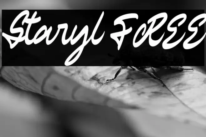 Staryl FREE Font examples