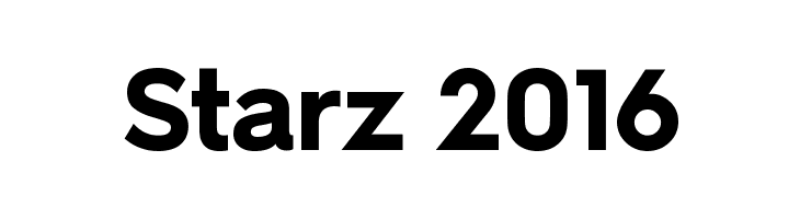 Starz 2016 Font