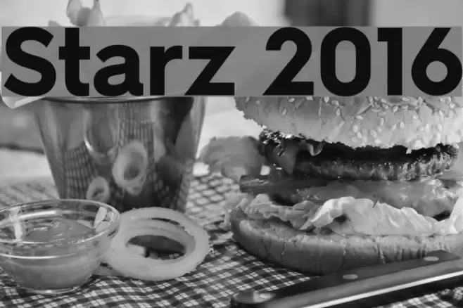 Starz 2016 Schriftart examples