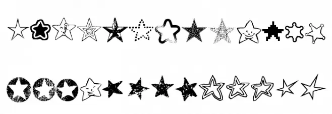 Starz Schriftart Groß