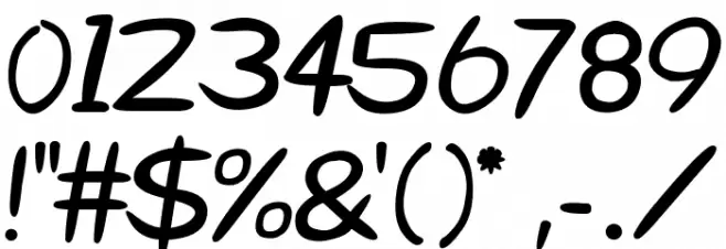 Starzy 3 Font OTHER CHARS