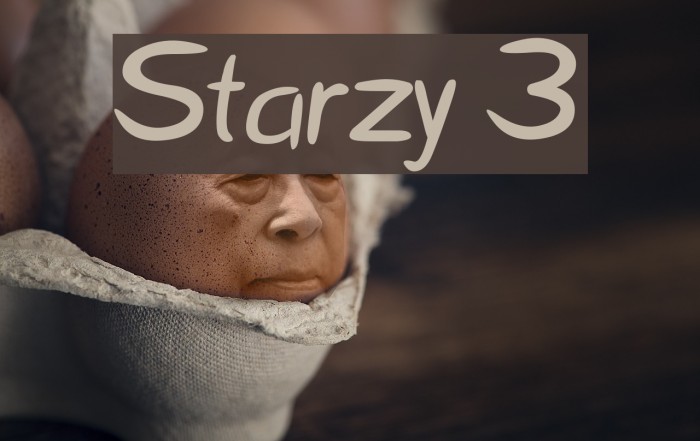 Starzy 3 Font examples