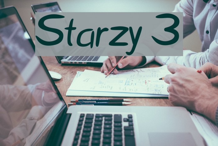 Starzy 3 Font examples