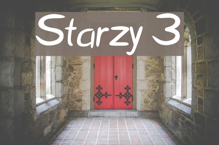 Starzy 3 Font examples