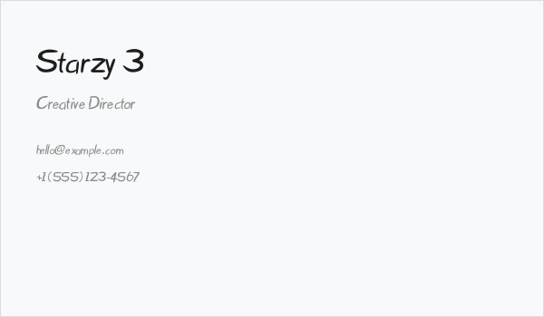 Starzy 3 Business Card
