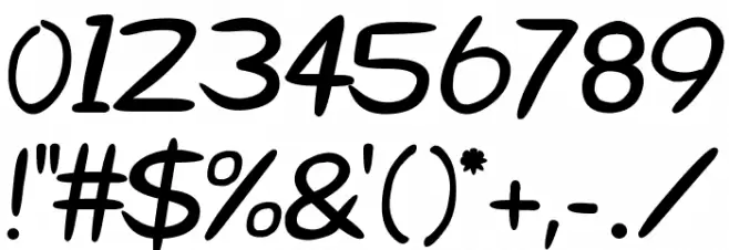 Starzy Darzy lowercase letters Font OTHER CHARS